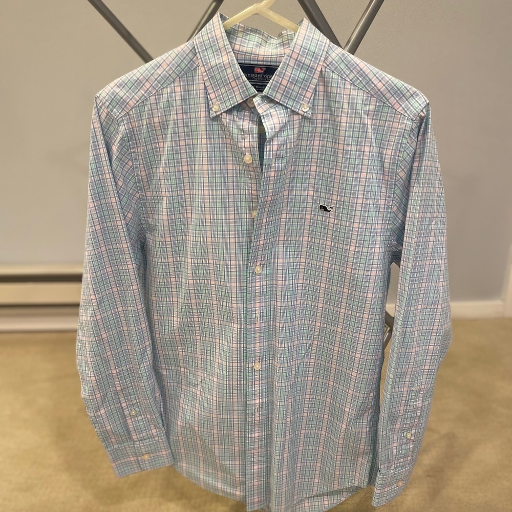 Small Pastel Vineyard Vines Dress Shirt